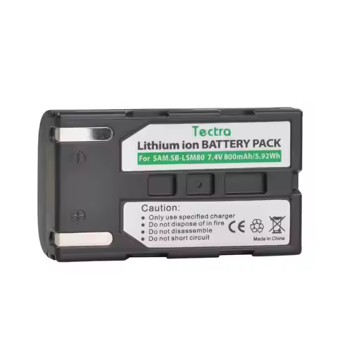 800mAh SB-LSM80 Li-Ion Battery Replacement for Samsung SC-D455 SC-D457 SC-D557 SC-D653 SC-D655 SC-D9