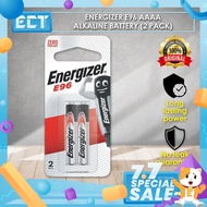 2PCS GENUINE Energizer AAAA Alkaline Battery 1.5V - E96BP2