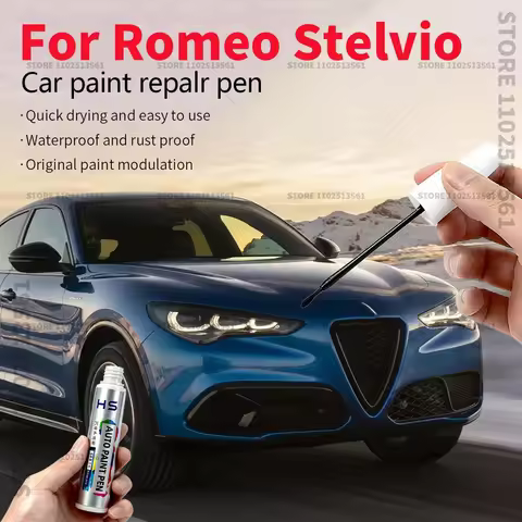 Car Paint Repair Pen Touch Up Scratch Remover DIY Auto Accessories For Alfa Romeo Stelvio White 249 