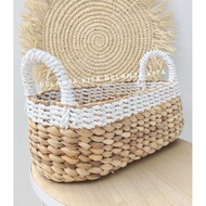 Water hyacinth jar holder multi-purpose water hyacinth basket/