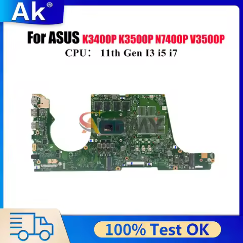 X7400PA Laptop Motherboard For ASUS K3500P X7400PC V3400P K3400P X7400PE V3500P X7400P N7400P Mainbo