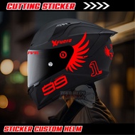 Fucra Anova JL 99 helmet Sticker/ helmet cutting sticker