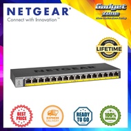 NETGEAR GS116PP 16 PORT GIGABIT ETHERNET UNMANAGED POE SWITCH