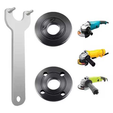 M16 Thread 5 8-11 Angle Grinder Flange Nut Spanner Wrench Kit Grinder Accessories W Lock Nut Tool Fo