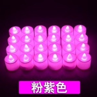 尋寶圖 - PP01859 圓形電子蠟燭裝飾 (超浪漫粉紅 24個) LED無火焰蠟燭燈 TREASURE MAP尋寶圖