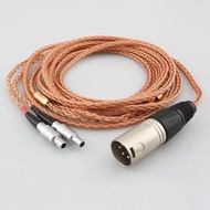 New 16 Core 99% 7N OCC Earphone Cable For Sennheiser HD800 HD800s HD820s HD820 Enigma Acoustics Dhar