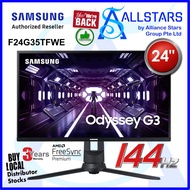 Samsung F24G35TFWE 24 inch Gaming Monitor Odyssey G3 144Hz, 1ms / DP+HDMI+VGA, Headphone out, Height Adjustable, Pivot