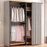 Coat Rack Floor Bedroom Hanger Dustproof Cloakroom Shelf Open Assembly Wardrobe Storage Shelf
