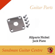 Allparts Nickel Jack Plate (1 pc)