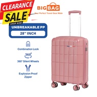 BIG BAG Apex 28" (PP) Polypropylene Luggage 28 Inch Unbreakable Luggage Bag Travel 28 Inch Suitcase 