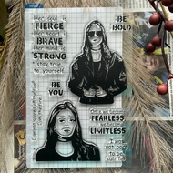 s 0713 Girl 2 be bold Transparent Seal Crystal