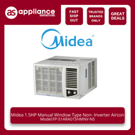 Midea 1.5 HP Manual Window Type  Non-Inverter Aircon FP-51ARA015HMNV-N5