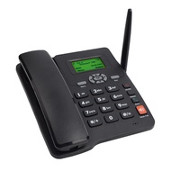 Cordless Phone Desktop Telephone SIM Card 2G Fixed Wireless Phone with Antenna Radio Alarm Clock Fun