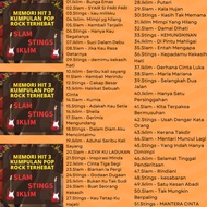 Usb pendrive lagu memori kumpulan pop rock (flash drive)059 A59 SLAM-STINGS-IKLIM