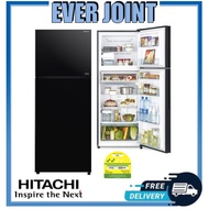 Hitachi R-VGY480PMS0 [390L] 2 Glass Fridge +Free Vacuum Containers Set