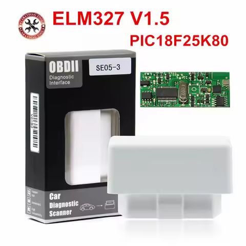 ELM327 V1.5 Bluetooth With PIC18F25K80 Chip OBD2 OBD II Diagnostic Scanner for Android/ PC Support O