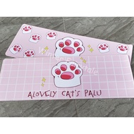 Lovely Meow Cat Large Mouse Pad Desk Pad(70/80cm x 30cm x 0.3cm)