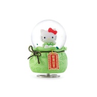 Hello Kitty 健康如意御守水晶球音樂盒生日聖誕交換禮物新居開運