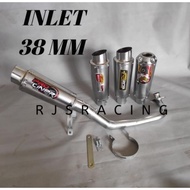 Knalpot Racing Inlet 38 mm CLD PROLINER RCB Beat Scoopy Mio Sporty mio