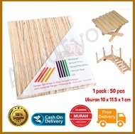 Pack Stik Es Krim Kayu Stick Ice Cream Stik Kreasi Eskrim Premium