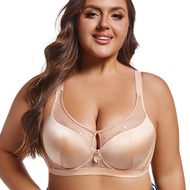 New 34-50C/D/E Large Size Adjustable Bras For Women Plain Smooth Seamless Plus Size Bra Full Coverag