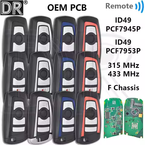 Great Proximity Car Key For BMW 1 3 5 7 F Chassis X3 X5 ID49 PCF7953P PCF7945P Original PCB 315/433.