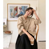[9123] Front Button Collar Shirt