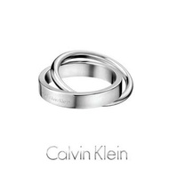 Calvin Klein CK 經典 雙環 戒指 男女 鈦鋼