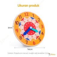 Qierra Educational Toys Wooden Clock Wooden Clock Children's Toys Wooden Clock