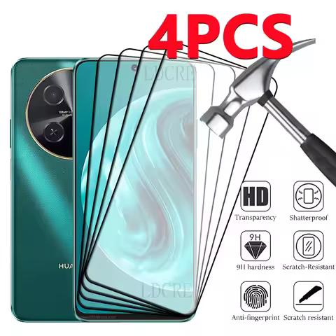 1/2/3/4Pcs For Huawei Nova 12i Glass Huawei Nova 12i Tempered Glass Full Cover Glue 9H HD Screen Pro