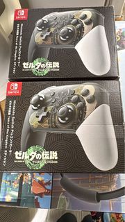 全新日版薩爾達Switch pro一代手掣Nintendo Switch Pro Controller - Tears of the Kingdom Edition