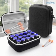AUBREY1 Insulin Storage Box, 15 Slot 10ML Vials Insulin Vials Case, Vials Storage Waterproof Large C
