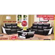 LX A397, 2 + 3 SEATER TRENDY CASA LEATHER SOFA SET,  RM 7,989 SAVE 35% EXPORT SERIES COLOR COULD CHOOSE