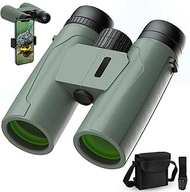 Binoculars for Adults 12x42, HD High Powered Binocular with Phone Adapter, Lightweight Waterproof Binoculars for Bird Watching Outdoor Hunting
