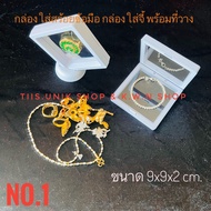 Pendant Box Bracelet Is A Plastic With Stand. Available In 3 Colors: White Red Black Size 9x9x2 Cm.f