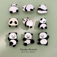 butang baju melayu Bros lucu kartun panda harta karun nasional, beg hiasan pin comel sepadan, akseso