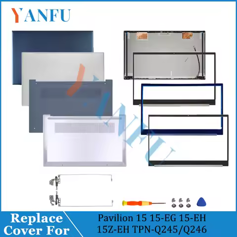 Replace Cover For Pavilion 15 15-EG 15-EH 15Z-EH TPN-Q245/Q246 LCD Back Cover Front Bezel