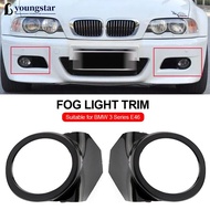 YOUNGSTAR Car Front Bumper Fog Light Ring Cover Lamp Grille Surround Trim Replacement Left or Right 