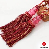 Crystal Bead Curtain Tiebacks / Tali Pengikat Langsir Manik Kristal (Ikat Tepi) Durable Rope - TB30