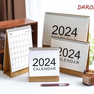 DARON Desk Calendar, Agenda Organizer Daily Planner 2024 Calendar, Ins Style Office School Supplies Weekly Schedule Simplicity Desk Stationery Supplies Household