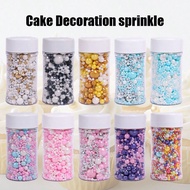 85g/3oz Multi-Color Mixed Round Bead Cake Decoration Sprinkle - Suitable For Birthday Parties, Weddi