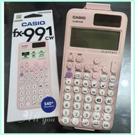 ◪ ▫ ♞,♘,♙CASIO FX 991CW FX-991CW FX 991 CW CLASSWIZ BLACK /PINK SCIENTIFIC CALCULATOR