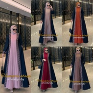 Abaya PRADA CREPE ASWAN HUMAIRA ABAYA DRESS AMORE BY RUBY