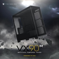 TECWARE VX90M Panoramic Dual Tempered Glass mATX Casing PC Case Computer Case