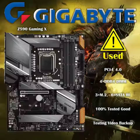 Gigabyte Z590 GAMING X Intel Z590 Express LGA 1200 ATX DDR4 Motherboard