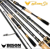 คันเบ็ดตกปลา BISON S4 ขนาด 6.6/7/7.6 ฟุต แบบ 1 ท่อน และ 2 ท่อน (มีทั้งสปิ้นและเบท) มือจับรูปแบบคาร์บอน ด้ามก๊อก ดีไซน์ผสมด้ามเบสบอล แต่งเต็มคัน