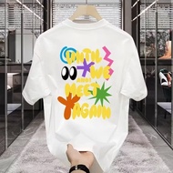 2026 Short-Sleeved T-Shirt Men Street Wear Summer Loose Half-Sleeved 2025 New Style Influencer Trend