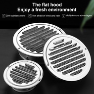 Ventilation Cover Waterproof Smooth Edges Multipurpose Stainless Steel Round Louver Wall Air Vent Gr