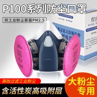 7502 Household Gas Mask Breathable Spray Paint P100 Filter Cotton Mask Transparent kn95 Mask Dustpro