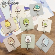 Sumikko Gurashi Strong Adhesive Hook Wall Door Sticky Hanger Holder Kitchen Bathroom Waterproof Wall Hook Seamless Adhesive Hook